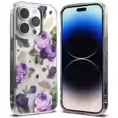 Чохол Ringke Fusion для iPhone 14 Pro Max Transparent Purple Rose (FD645E29)