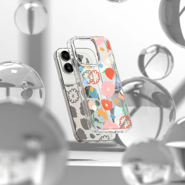 Чехол Ringke Fusion для iPhone 14 Pro Transparent Floral (FD641E31)