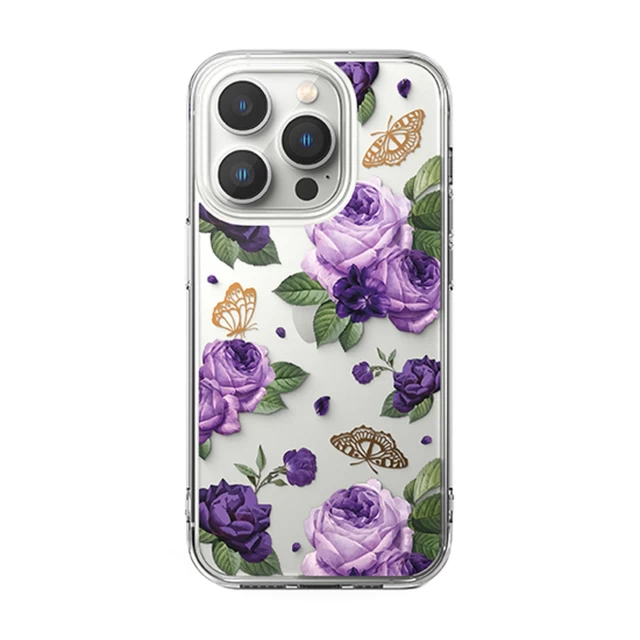 Чехол Ringke Fusion для iPhone 14 Pro Transparent Purple Rose (FD641E29)