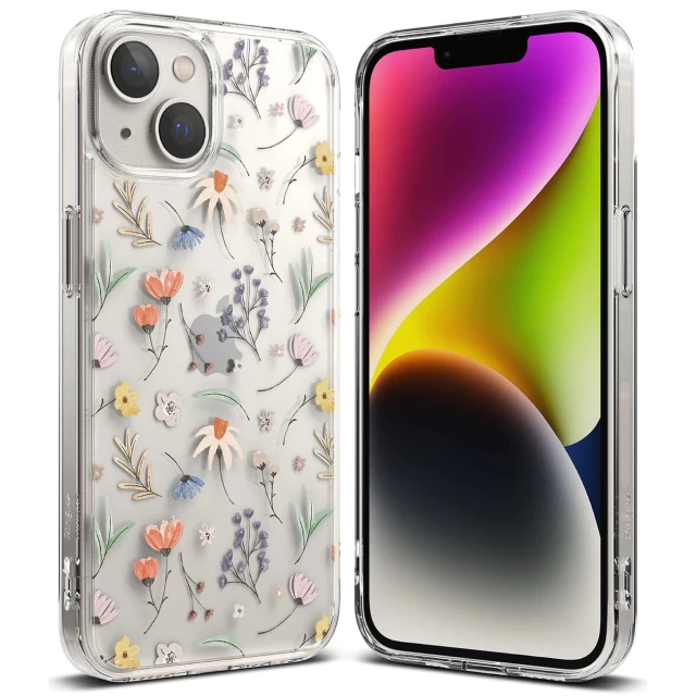 Чохол Ringke Fusion для iPhone 14 Plus Transparent Dry Flowers (FD637E30)