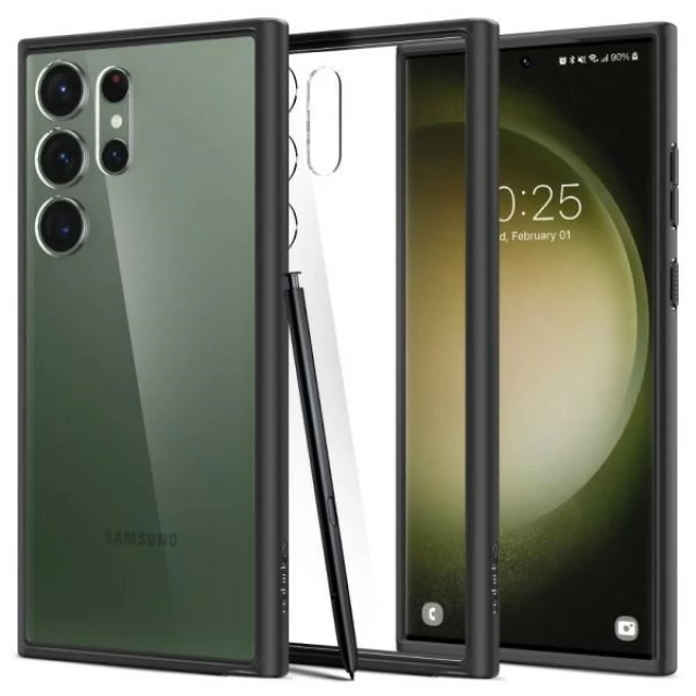 Чехол Spigen Ultra Hybrid для Samsung Galaxy S23 Ultra Matte Black (ACS05618)
