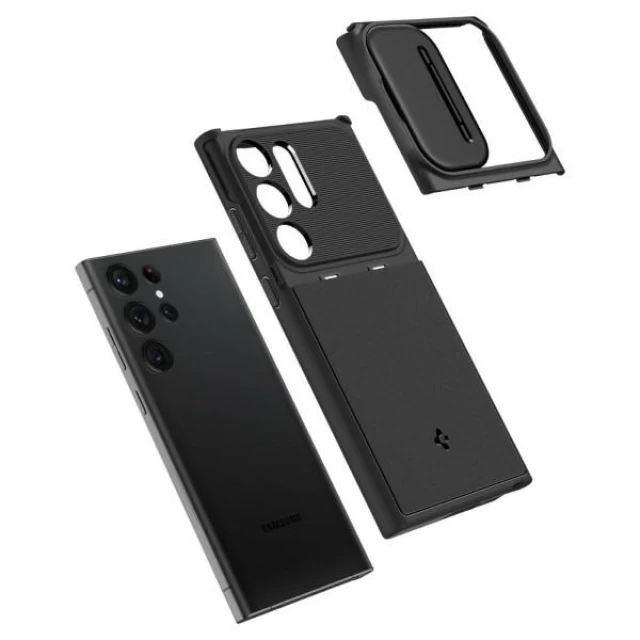 Чехол Spigen Optik Armor для Samsung Galaxy S23 Ultra Black (ACS05639)