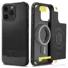 Чехол Spigen Rugged Armor для iPhone 15 Pro Max Matte Black with MagSafe (ACS06561)