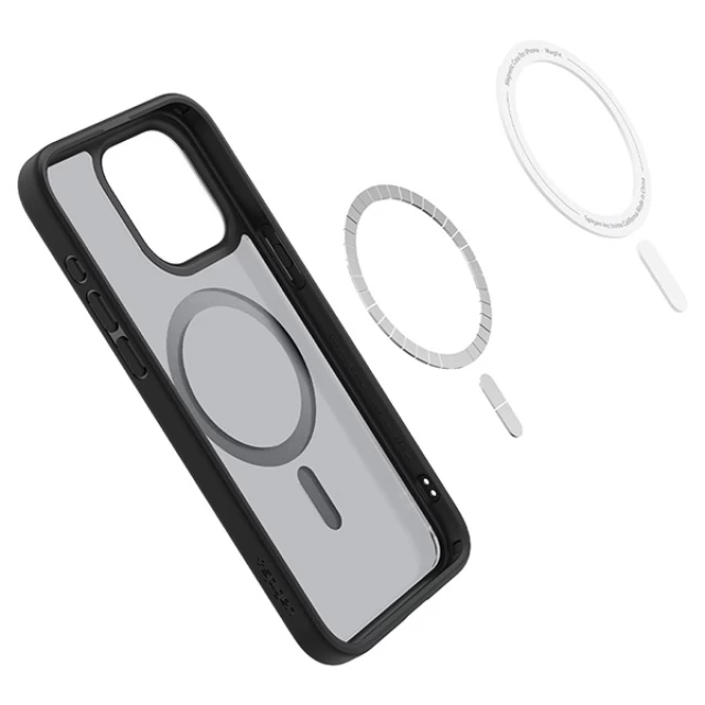 Чохол Spigen Ultra Hybrid для iPhone 15 Pro Max Frost Black with MagSafe (ACS06581)