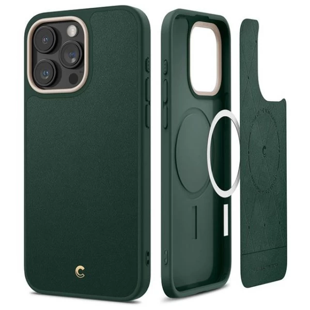 Чехол Spigen Cyrill Kajuk для iPhone 15 Pro Max Forest Green with MagSafe (ACS06635)