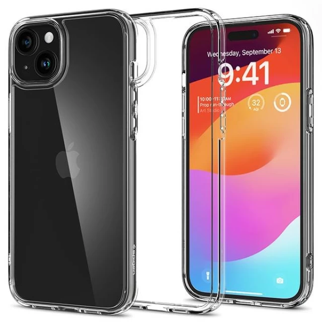 Чехол Spigen Ultra Hybrid для iPhone 15 Plus Crystal Clear (ACS06653)