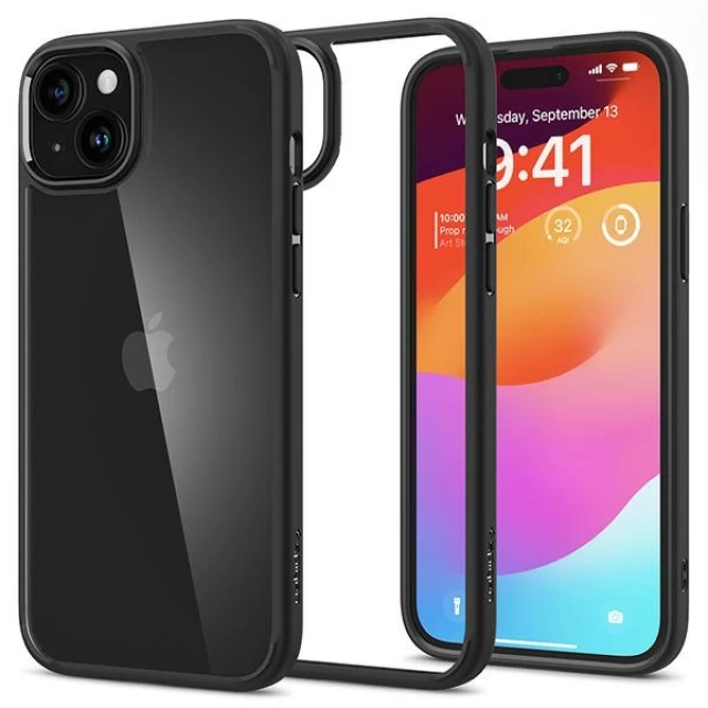 Чехол Spigen Ultra Hybrid для iPhone 15 Plus Matte Black (ACS06657)