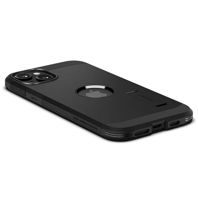 Чохол Spigen Tough Armor для iPhone 15 Plus Black with MagSafe (ACS06669)