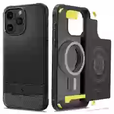 Чохол Spigen Rugged Armor для iPhone 15 Pro Matte Black with MagSafe (ACS06703)