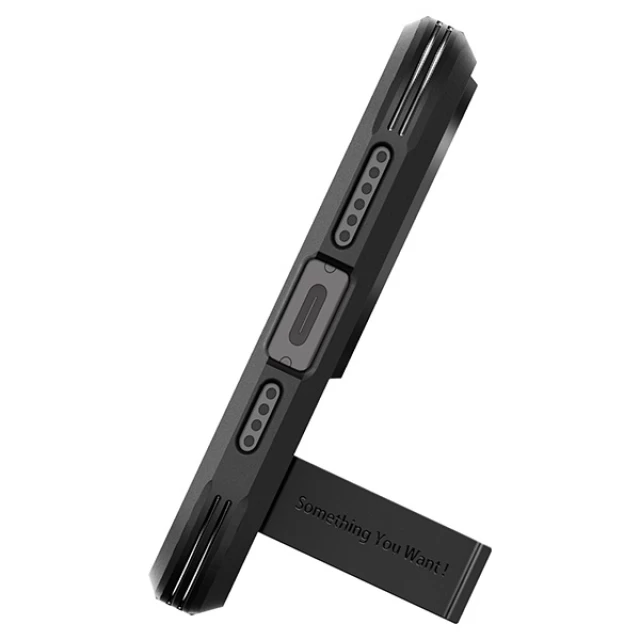 Чехол Spigen Tough Armor для iPhone 15 Pro Black with MagSafe (ACS06733)