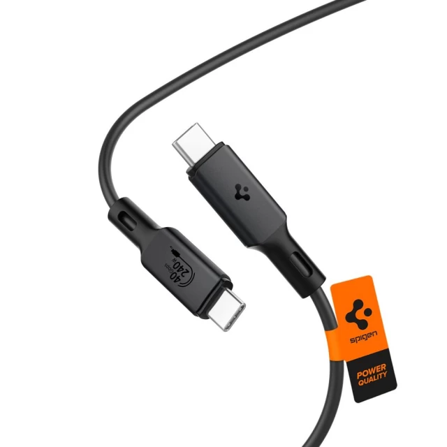 Кабель Spigen ArcWire PB2203 USB-C to USB-C 1.2m Black (ACA06840)