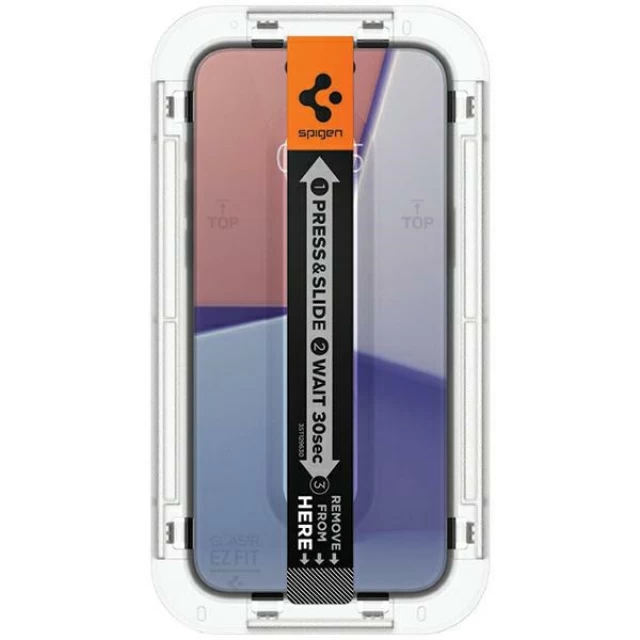Захисне скло Spigen Glas.tR EZ Fit для iPhone 15 Pro Max Clear (2 Pack) (AGL06872)