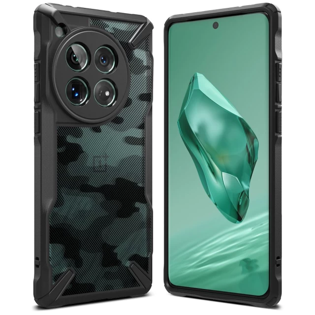 Чохол Ringke Fusion X для OnePlus 12 Camo Black (8809961785030)