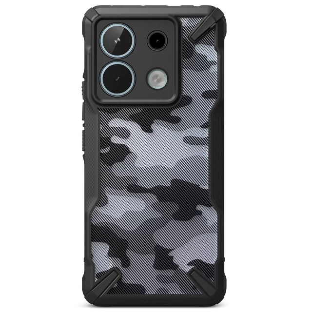 Чехол Ringke Fusion X для Xiaomi Redmi Note 13 Pro 5G | Poco X6 5G Camo Black (8809961785290)