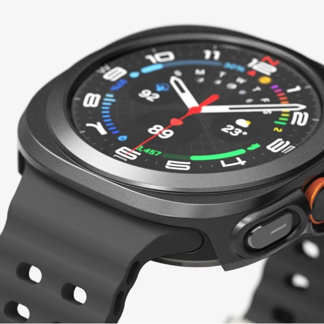 Чохол і захисне скло Ringke Slim & Tempered Glass для Samsung Galaxy Watch Ultra 47 mm Titanium Black (8809961787744)