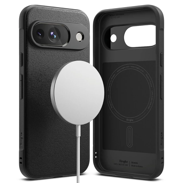 Чехол Ringke Onyx Magnetic для Google Pixel 9 Black with MagSafe (8809961789342)