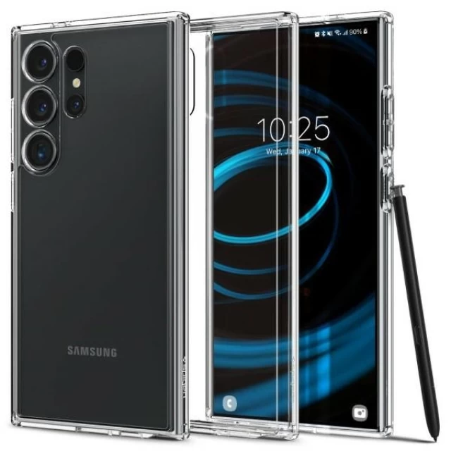 Чохол Spigen Ultra Hybrid для Samsung Galaxy S24 Ultra (S928) Crystal Clear (ACS07292)