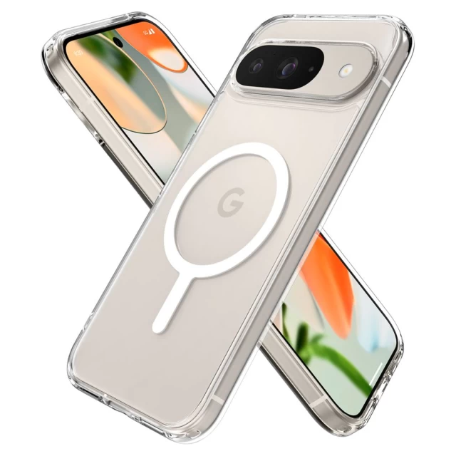 Чехол Spigen Ultra Hybrid Onetap для Google Pixel 9 | 9 Pro White with MagSafe (ACS07686)