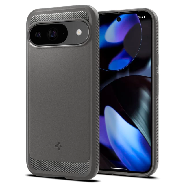 Чохол Spigen Rugged Armor для Google Pixel 9 | 9 Pro Marble Grey (ACS07783)