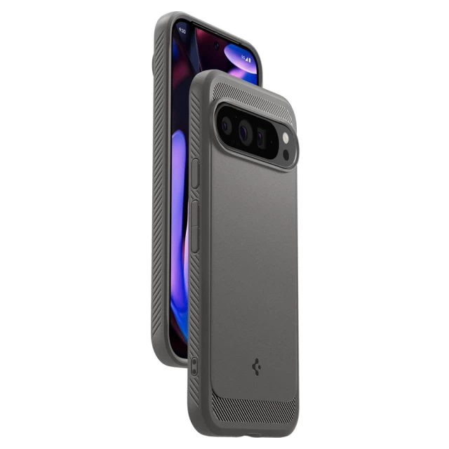 Чохол Spigen Rugged Armor для Google Pixel 9 Pro XL Marble Grey (ACS07784)