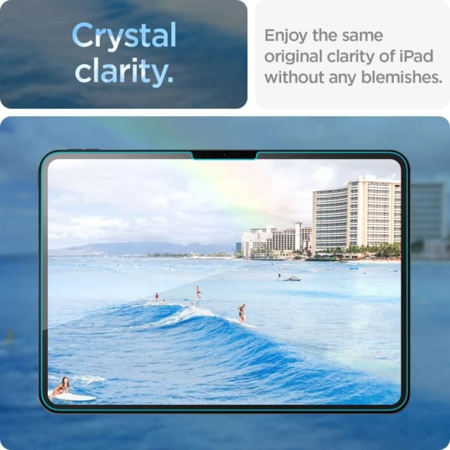 Захисне скло Spigen Glas.tR EZ Fit для iPad Pro 11 2024 5th Gen Clear (AGL07788)