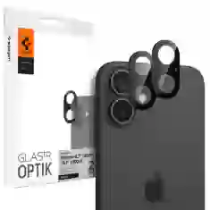 Захисне скло Spigen для камери iPhone 16 | 16 Plus Optik Glas. TR (2 pack) Black (AGL07922)