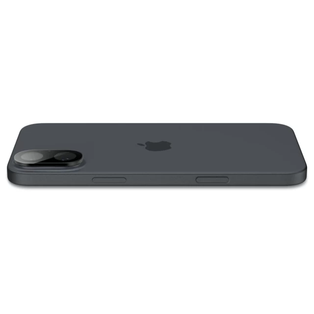 Захисне скло Spigen для камери iPhone 16 | 16 Plus Optik Glas. TR (2 pack) Black (AGL07922)