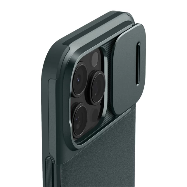 Чехол Spigen Optik Armor для iPhone 16 Pro Abyss Green with MagSafe (ACS08150)