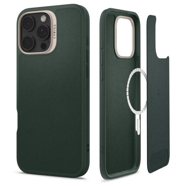 Чехол Spigen Cyrill Kajuk для iPhone 16 Pro Max Forest Green with MagSafe (ACS08398)