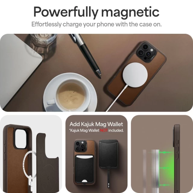 Чохол Spigen Cyrill Kajuk для iPhone 16 Pro Saddle Brown with MagSafe (ACS08406)