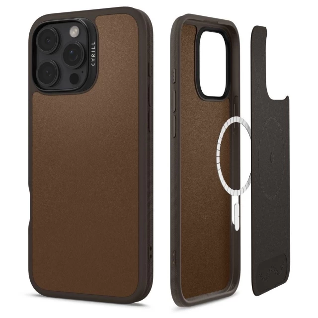 Чохол Spigen Cyrill Kajuk для iPhone 16 Pro Saddle Brown with MagSafe (ACS08406)