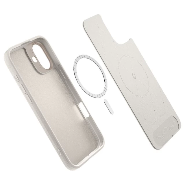 Чехол Spigen Cyrill Kajuk для iPhone 16 Cream with MagSafe (ACS08412)