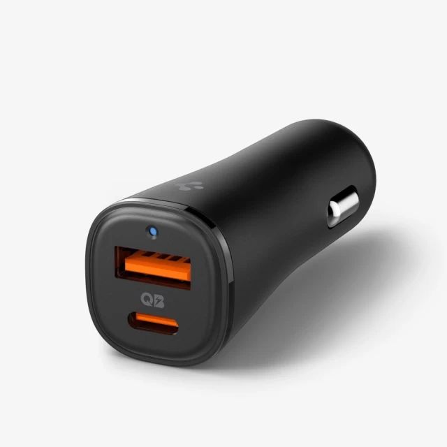 Автомобильное зарядное устройство Spigen EV482 ArcStation Essential 48W Black (ACP08447)