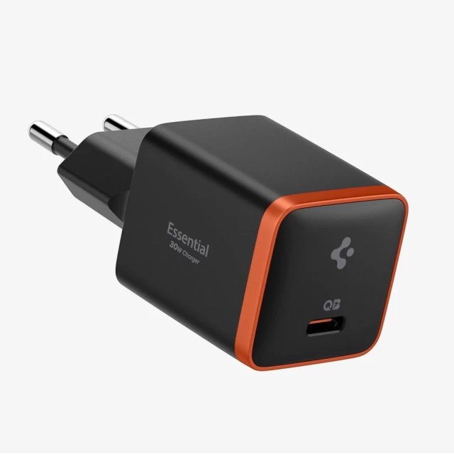 Сетевое зарядное устройство Spigen EE301EU ArcStation Essential 30W USB-C Black (ACH08448)