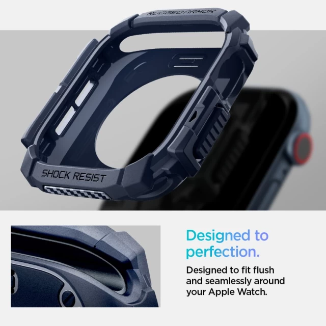 Чехол Spigen Rugged Armor для Apple Watch 10 46 mm Navy Blue (ACS08599)