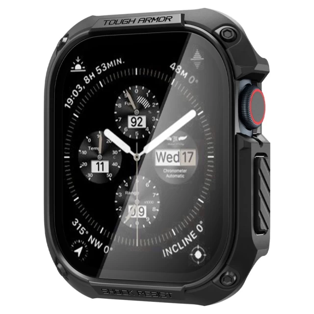 Чехол Spigen Tough Armor для Apple Watch 10 46 mm Black (ACS08603)