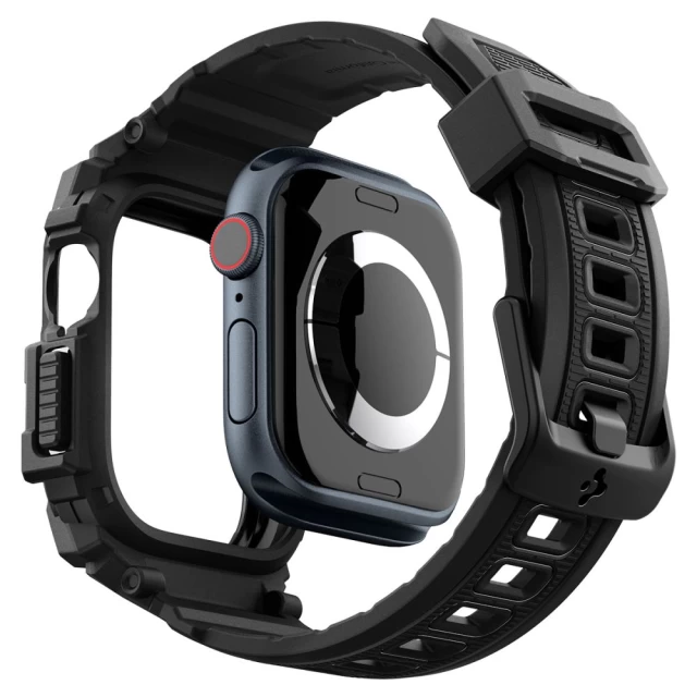 Чехол-ремешок Spigen Rugged Armor Pro для Apple Watch 10 46 mm Matte Black (ACS08604)