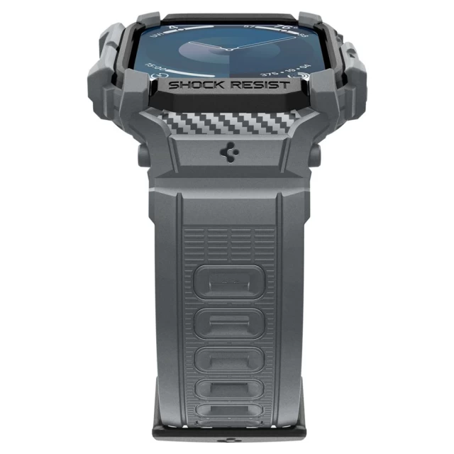 Чехол-ремешок Spigen Rugged Armor Pro для Apple Watch 10 46 mm Dark Grey (ACS08605)