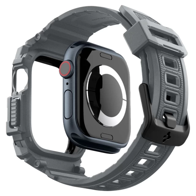 Чехол-ремешок Spigen Rugged Armor Pro для Apple Watch 10 46 mm Dark Grey (ACS08605)