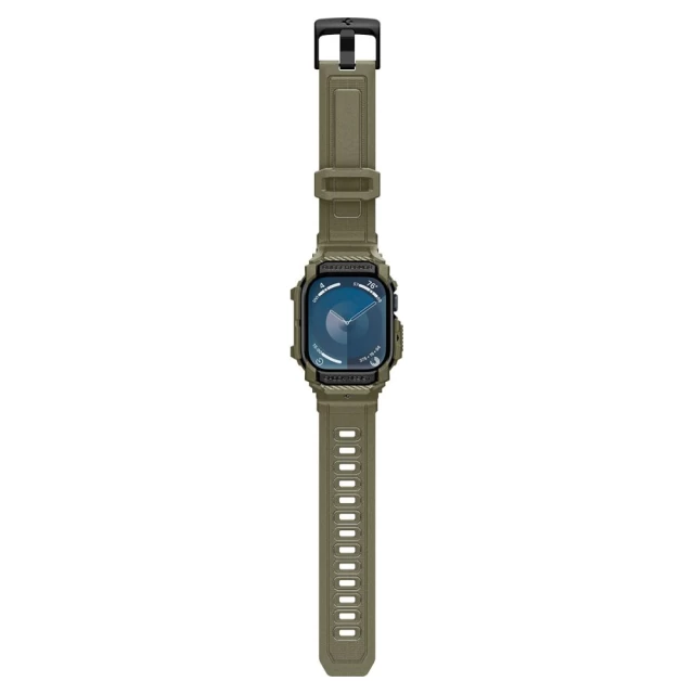 Чехол-ремешок Spigen Rugged Armor Pro для Apple Watch 10 46 mm Vintage Khaki (ACS08608)