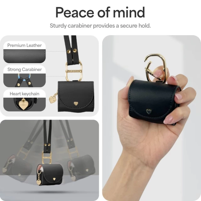 Чехол для наушников Spigen Cyrill Mini Bag для AirPods 4 Black (ACS08651)