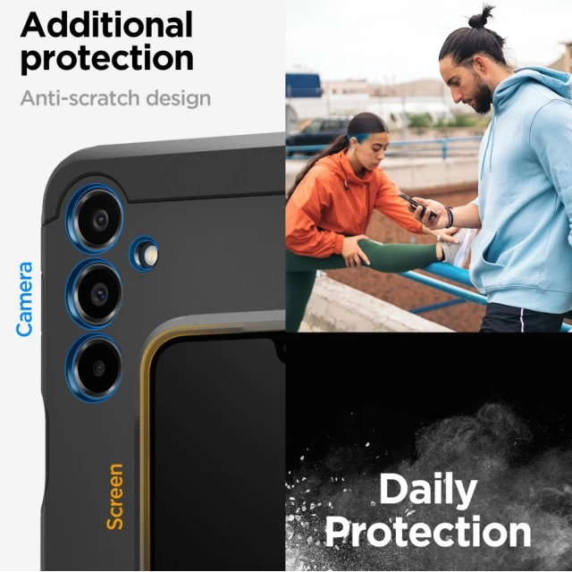 Чохол Spigen Tough Armor для Samsung Galaxy A16 (A165-A166) Black (ACS08889)