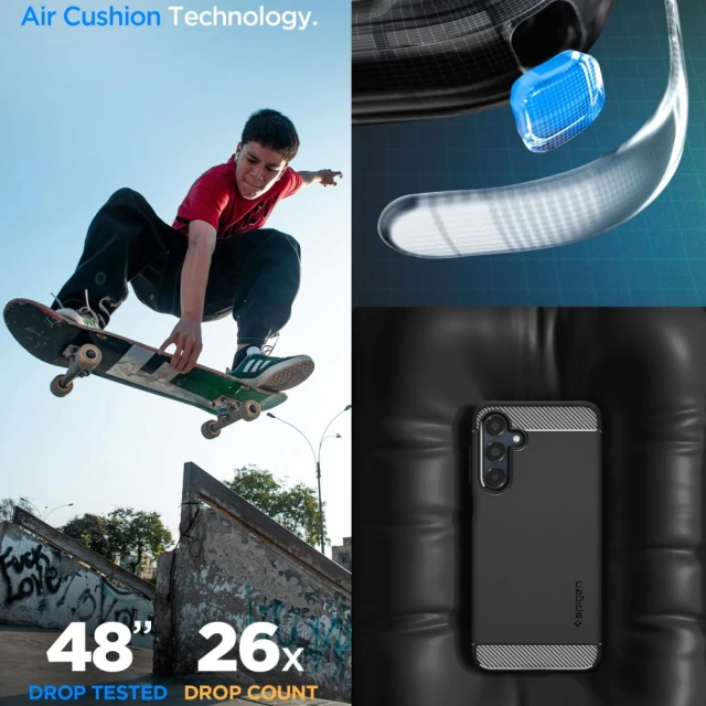 Чохол Spigen Rugged Armor для Samsung Galaxy A16 (A165-A166) Matte Black (ACS08891)