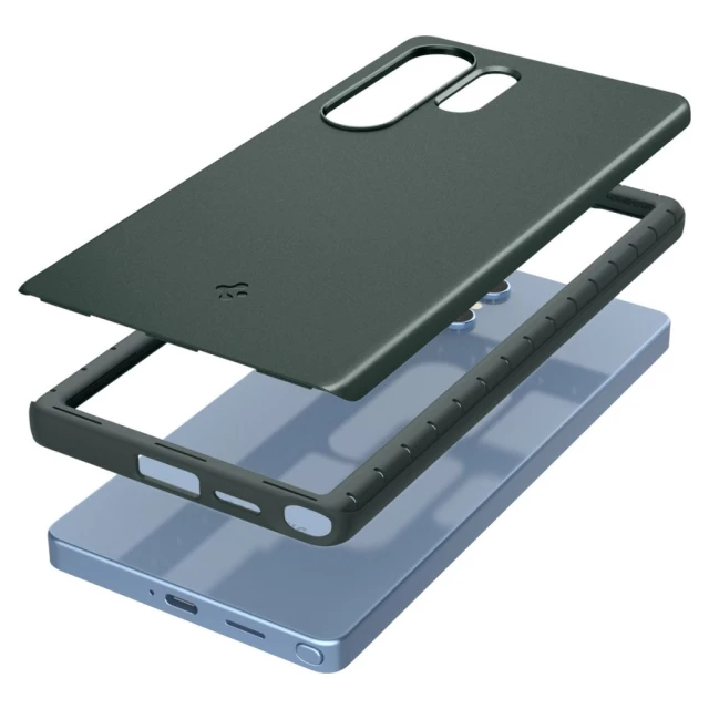 Чехол Spigen Thin Fit Mag для Samsung Galaxy S25 Ultra (S938) Abyss Green with MagSafe (ACS08947)