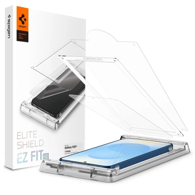 Захисне скло Spigen Elite Shield ”EZ FIT” HD для Samsung Galaxy S25 Plus Clear (AFL09087)