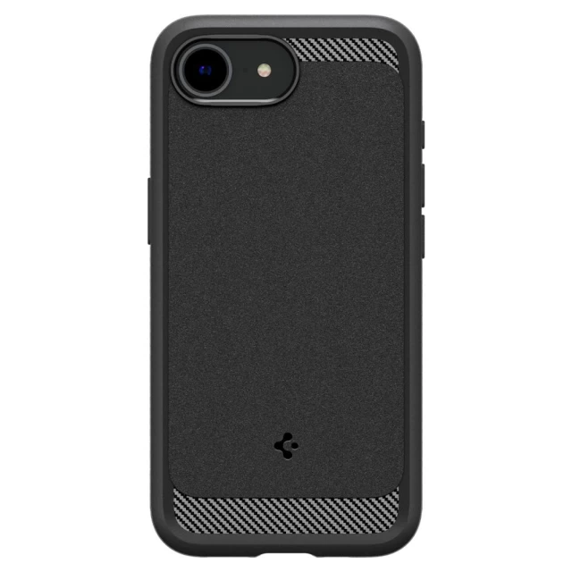 Чохол Spigen Rugged Armor для iPhone 16e Matte Black with MagSafe (ACS09152)