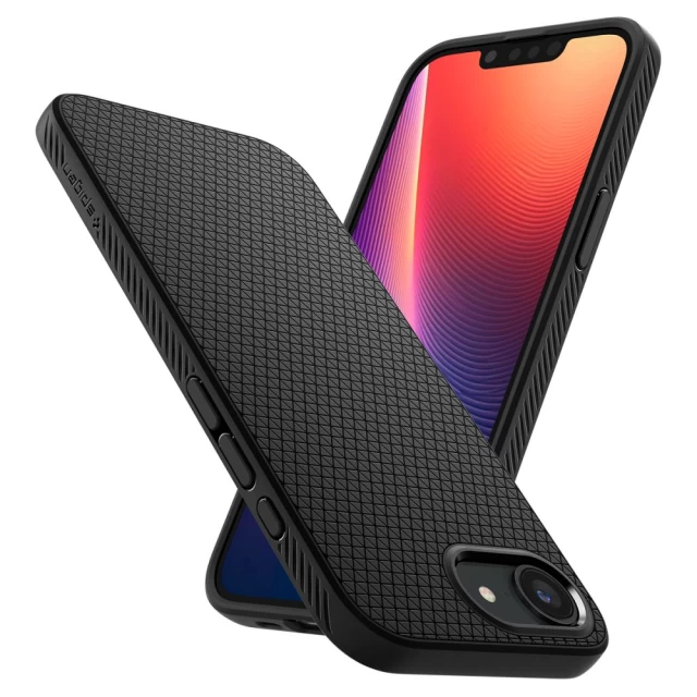 Чехол Spigen Liquid Air для iPhone 16e Matte Black (ACS09161)