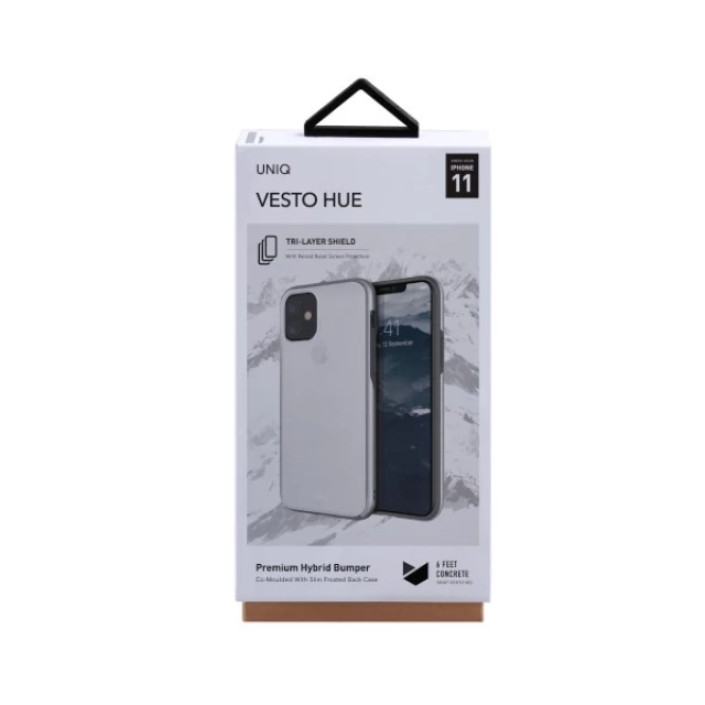 Чехол Uniq Vesto Hue для iPhone 11 Silver (UNIQ-IP6.1HYB(2019)-VESHSIL)
