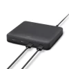 Мережевий зарядний пристрій UNIQ HUB Surge Mini 100W 2xUSB Quick Charge 3.0 | 2xUSB-C PD 3.0 Charcoal Black (UNIQ-SURGEM100W(EU)-BLK)
