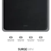Сетевое зарядное устройство UNIQ HUB Surge Mini 100W 2xUSB Quick Charge 3.0 | 2xUSB-C PD 3.0 Charcoal Black (UNIQ-SURGEM100W(EU)-BLK)